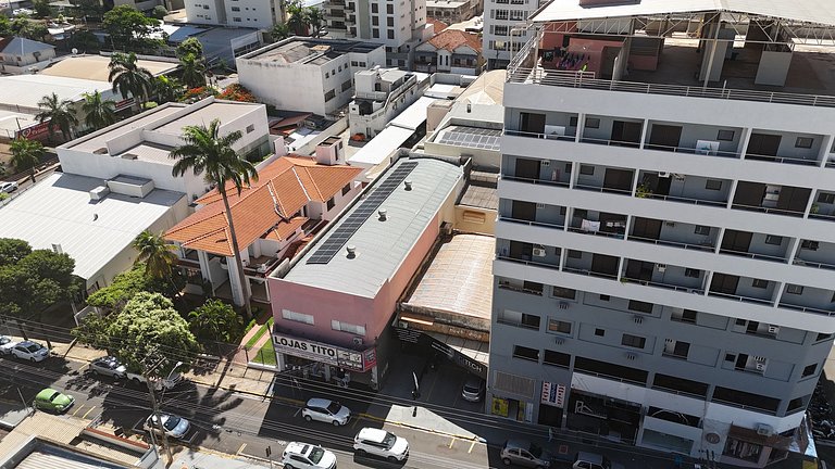 Quitinete Moderna Varanda, Vista Urbana Centro